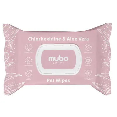 Chusteczki Mubo Chlorhexidine Pet Wipes 40szt