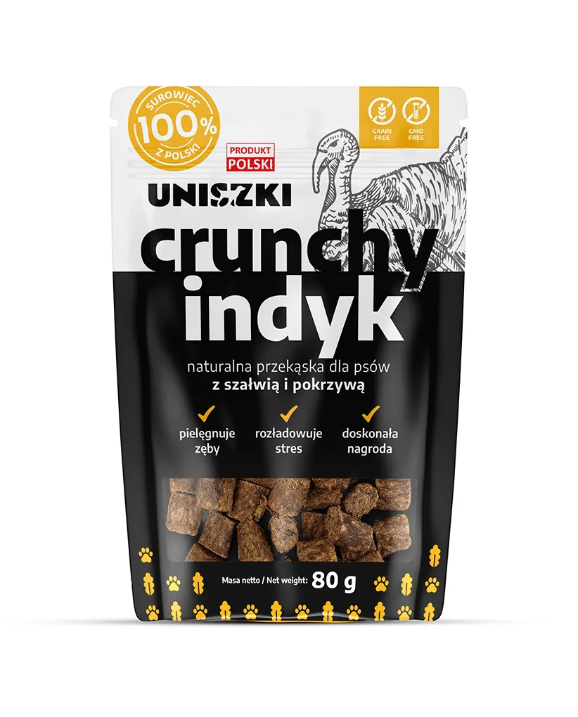 Crunchy indyk szałwia pokrzywa 80g