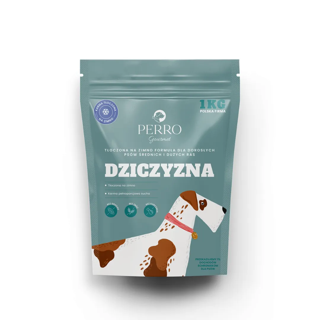 Karma sucha tłoczona na zimno Gourmet dziczyzna 1kg
