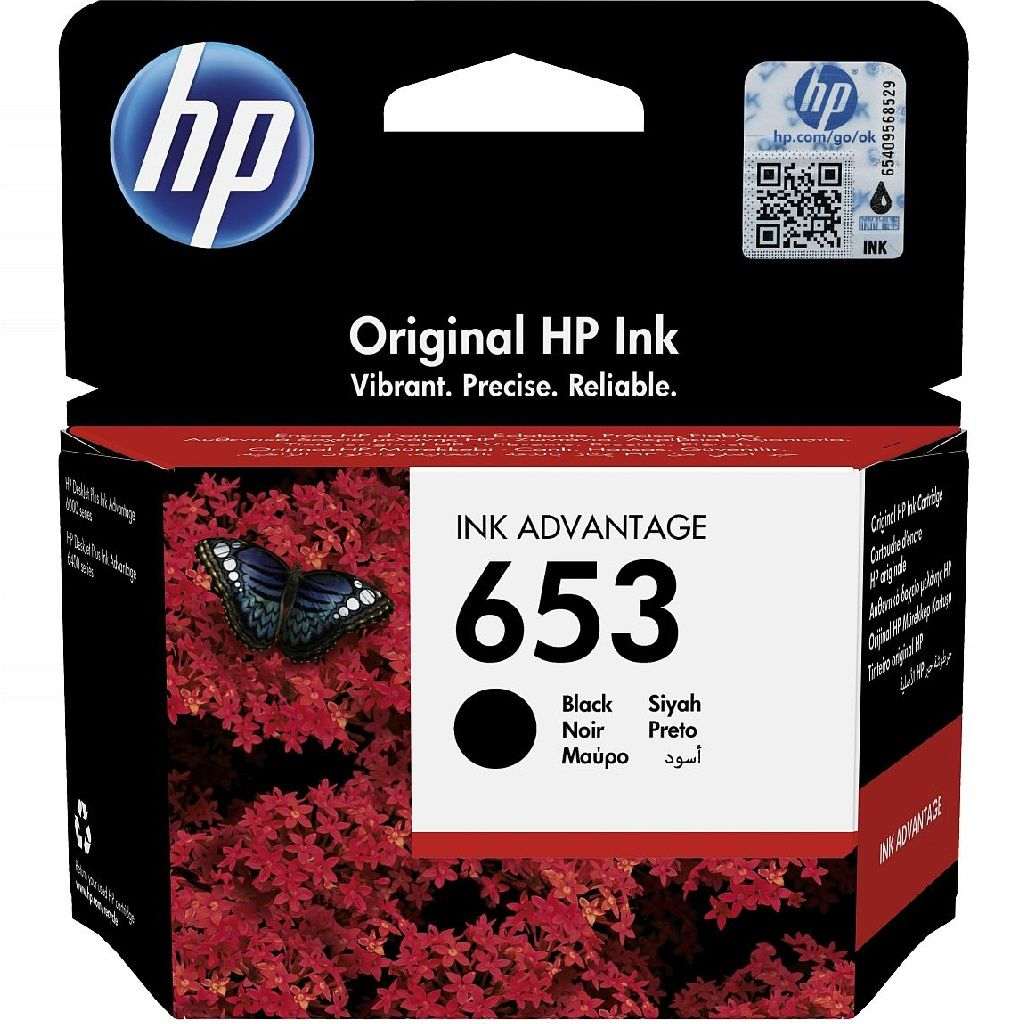 Tinta HP 653 Bk 3YM75AE