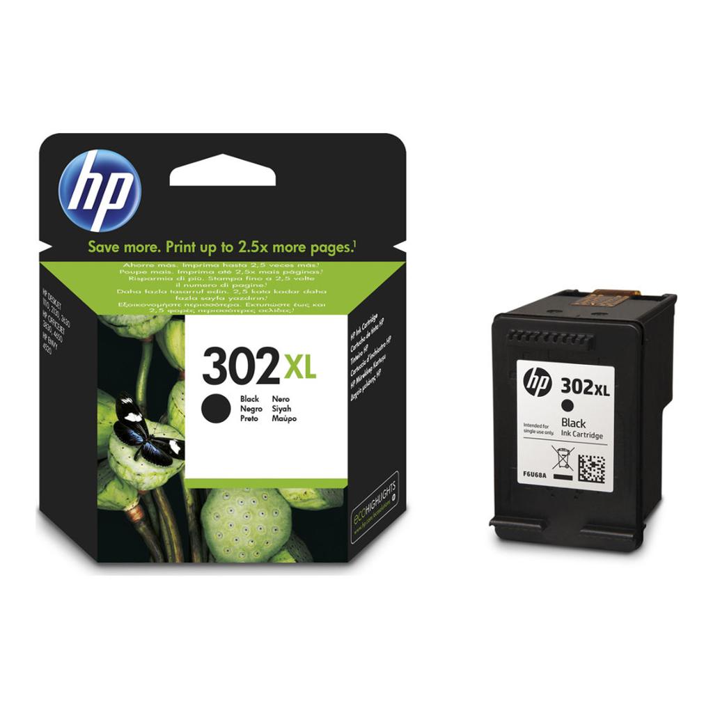 Tinta HP F6U68AE 302XL Bk