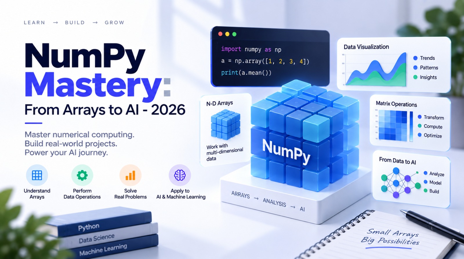 NumPy Mastery: From Arrays to AI- 2026 course