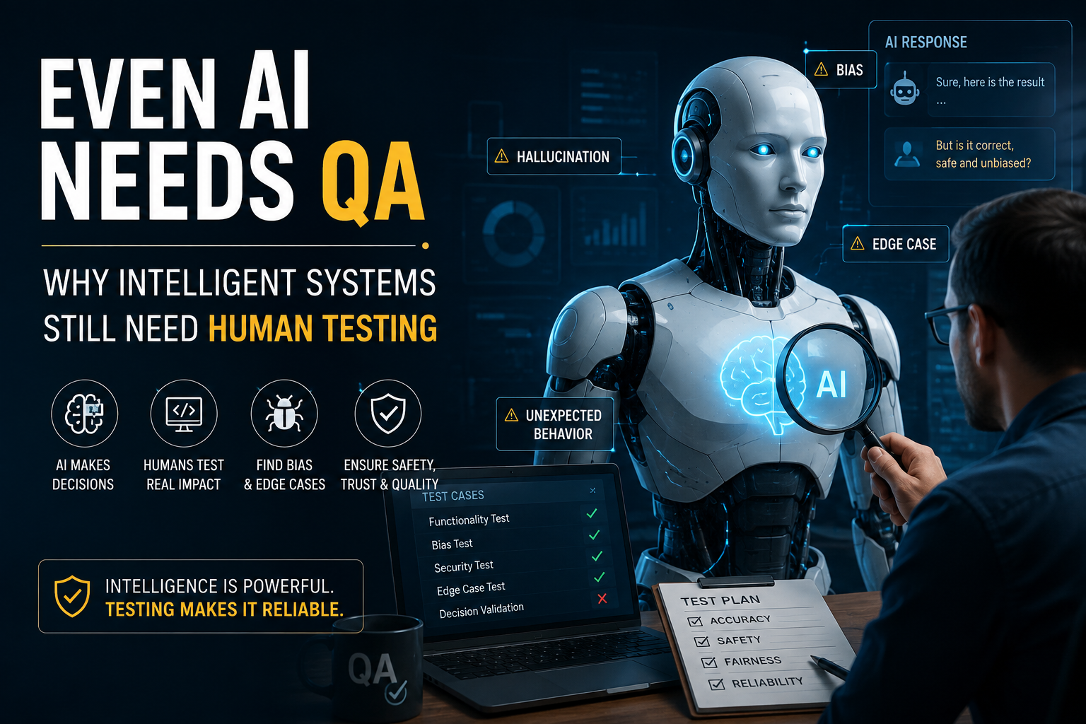Even AI Needs QA: Why Intelligent Systems Still Need Human Testing