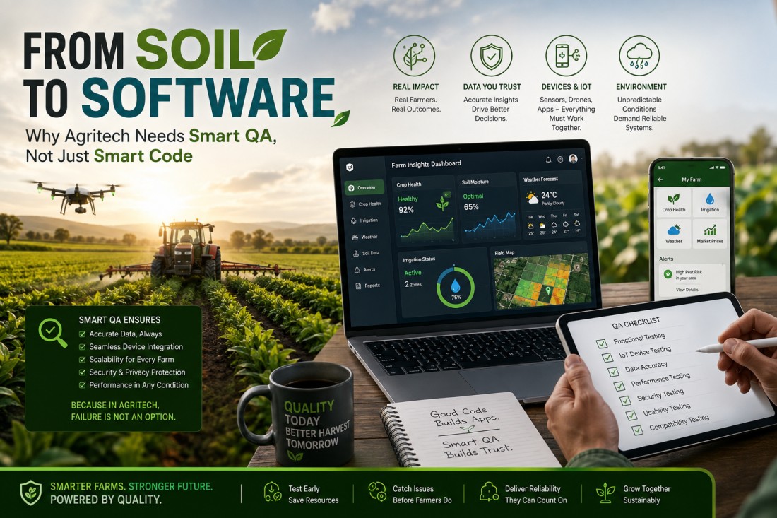 From Soil to Software, Why Agritech Needs Smart QA, Not Just Smart Code