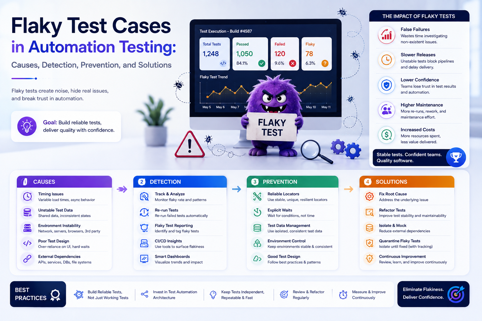 Flaky Test Cases in Automation Testing: Causes, Detection, Prevention, and Solutions