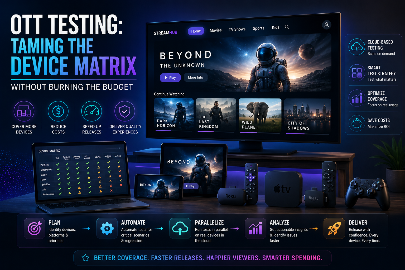 OTT Testing: Taming the Device Matrix Without Burning the Budget