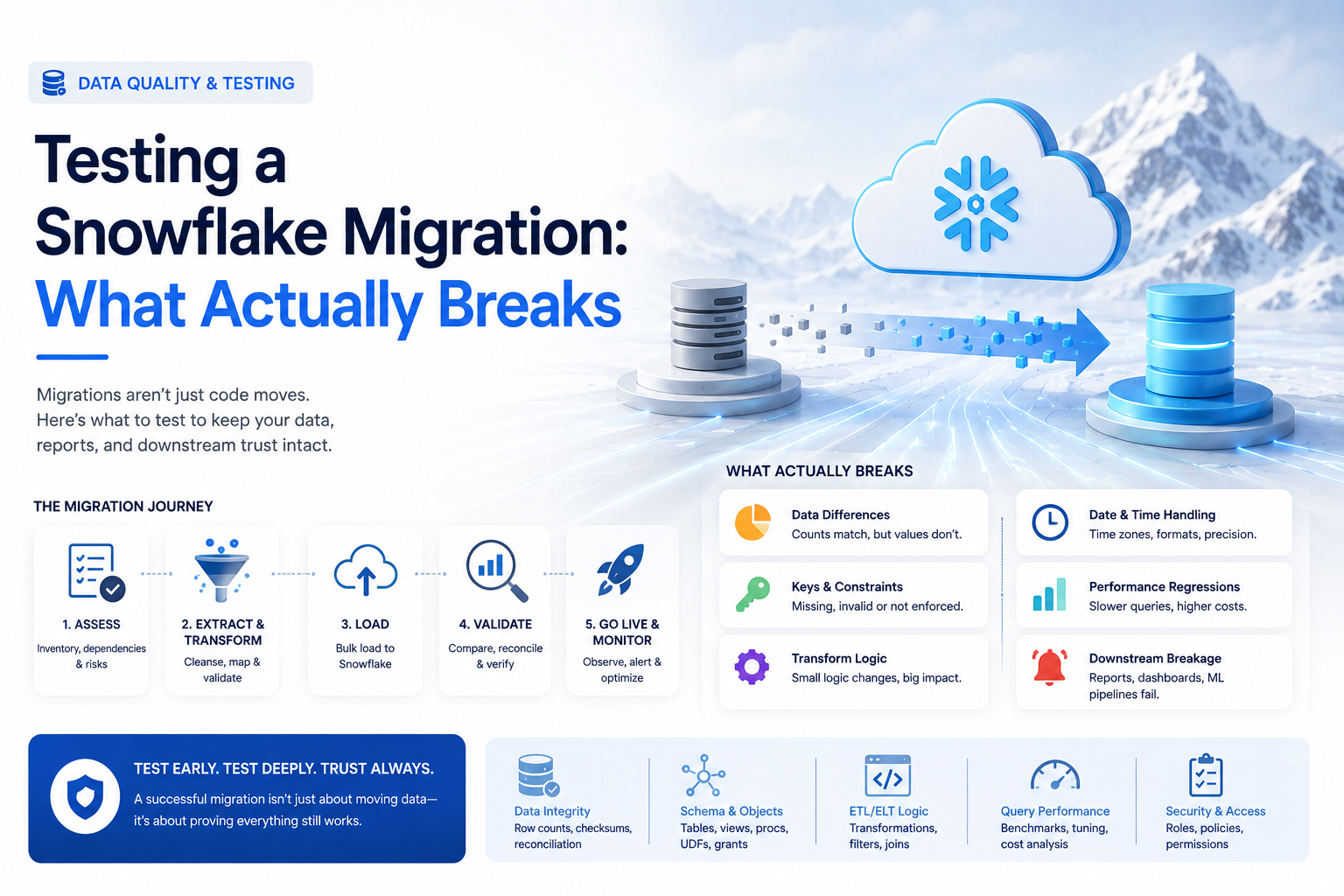 Testing a Snowflake Migration: What Actually Breaks