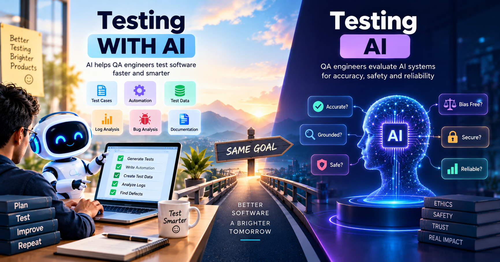 Testing With AI vs Testing AI: The Complete Guide
