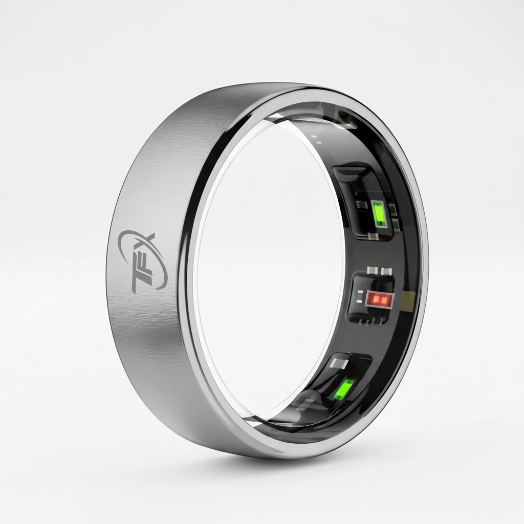 TFX Touch Smart Ring – Fitness Tracking with Touch Control - Silver