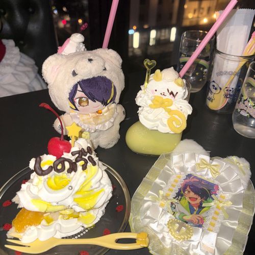 ごしゅくんと ずっと いきたかった かふぇに いってきたでござる...☆