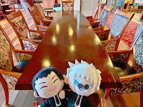 🏖️「オシャレな椅子がたくさん〜🪑✨」
わたしたちも座れるかな〜？