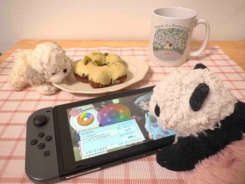 ドーナツのゲーム、いつもおいしそうだから、たべれてうれしいねえ❗️