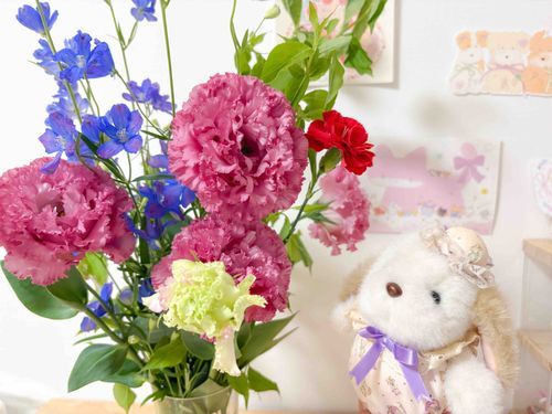 お花があると生活がはなやかでうれしいです…🌸