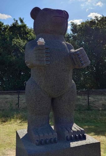 クマさんと遊びました。
