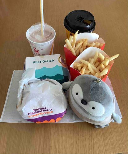 今日はマック^_^いっぱい食べるよ😁