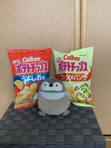 今日のおやつはポテチだよ😁
