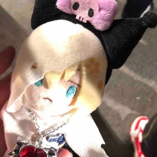 11がつ3か あるじのがっこうのおまつりにいってきた。くろみちゃんはあるじとおそろいだ。