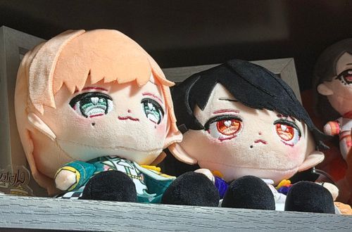 りょぬいくんも定位置が決まりました
湿気で髪が跳ねている