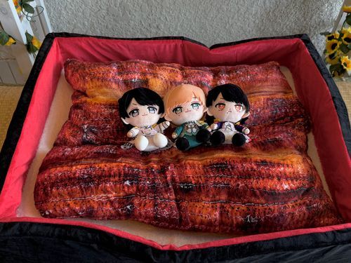 かわいいちびぬいたちは、うな重に乗せて食べちゃおうね