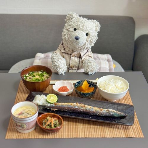 スーパー で はつもの って かいてた さんま🐟 です✨
おいし ねっ