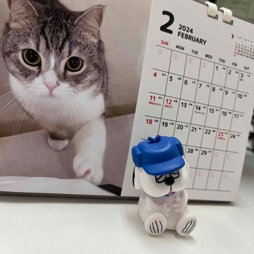 もう2月だって！はやいよ〜😂
もちまるしゃんのカレンダーかわいいね！