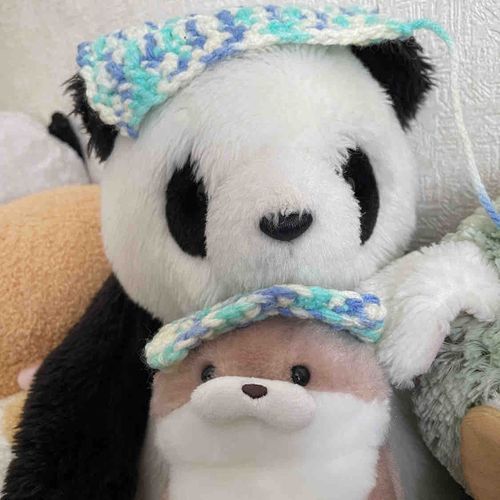 おうちのひと あみものはじめました
でも、いとしょり ていうのが うまくできない みたいです
いと が はいらないみたいです
いつかおようふく つくってほしい な