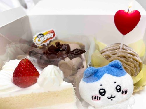 ホールは食べきれないので
ちょっとずつ食べるスタイルです🎂
チョコケーキが一番好き^. .^ ੭