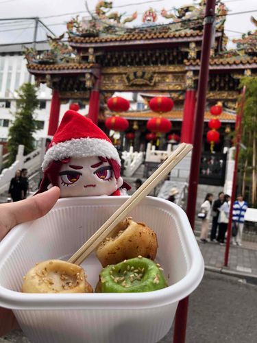 主が横浜中華街で焼き小龍包4つ買ってたんで、写真撮ってる間に1つ盗み食い( ≖ᴗ≖​)