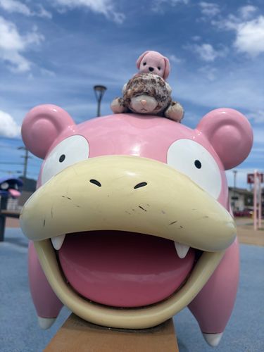 あちゃん の おたんじょび で やどんさん に あいに いったよ😆
じぇにふぁ と からだ の おいろ が おそろい だね 🍑
しぇるだ さん も いたんだょ🤭👅