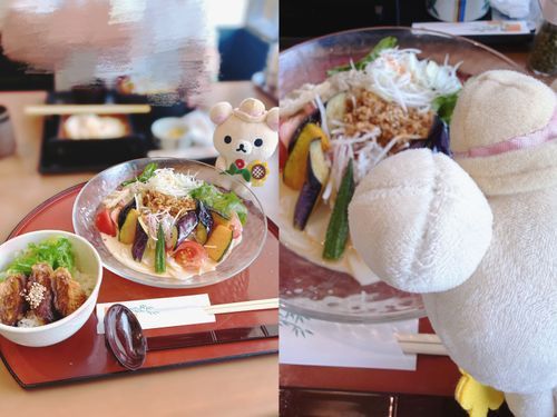 こりらと冷やし坦々麺🍜