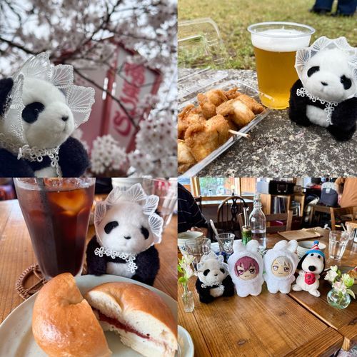 今日は桜まつりに行ってきたよ〜
桜を見ながら食べるご飯おいしかった🍗🌸
桜まつりのあとはお友達と
カフェでお茶してきたんだ〜🥯💓
ずっと食べてばっかりのしあわせdayだったよ🍀🌈
昨日までは雨降りだったけど晴れてよかった☀️