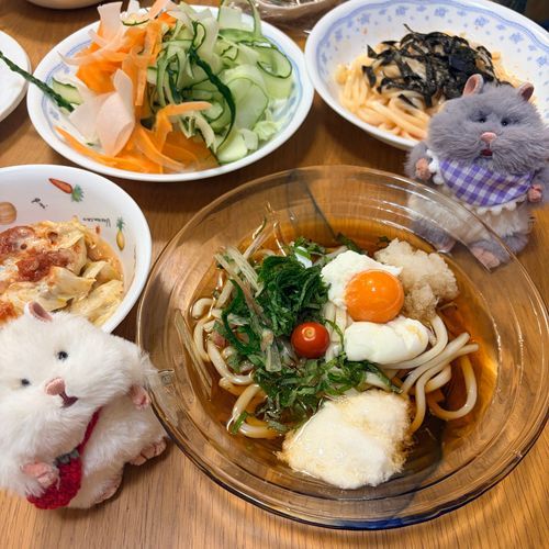 あついからうどんがいいよね𐄑𐅁̂ ⩊፟ ̂𐅀𐄑
おんせんたまごしっぱいしておつきさまみたいになったよ
かわいいね𐄑𐅁̂ ⩊፟ ̂𐅀𐄑