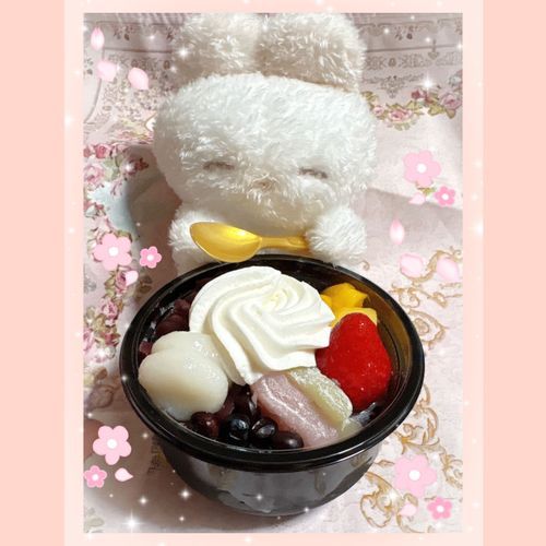 あんみつ食べたよ🍡🍓