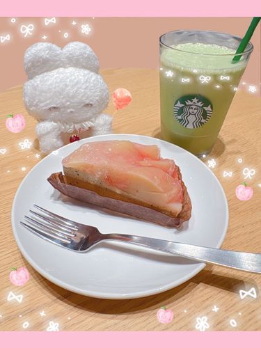 桃のタルト食べたよ🍑
みずみずしくておいしかった( ᵒ̴̶̷̤-ᵒ̴̶̷̤ )♡