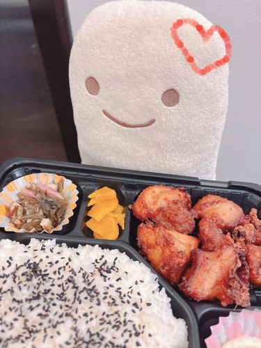 唐揚げ弁当一緒に食べようね✨️