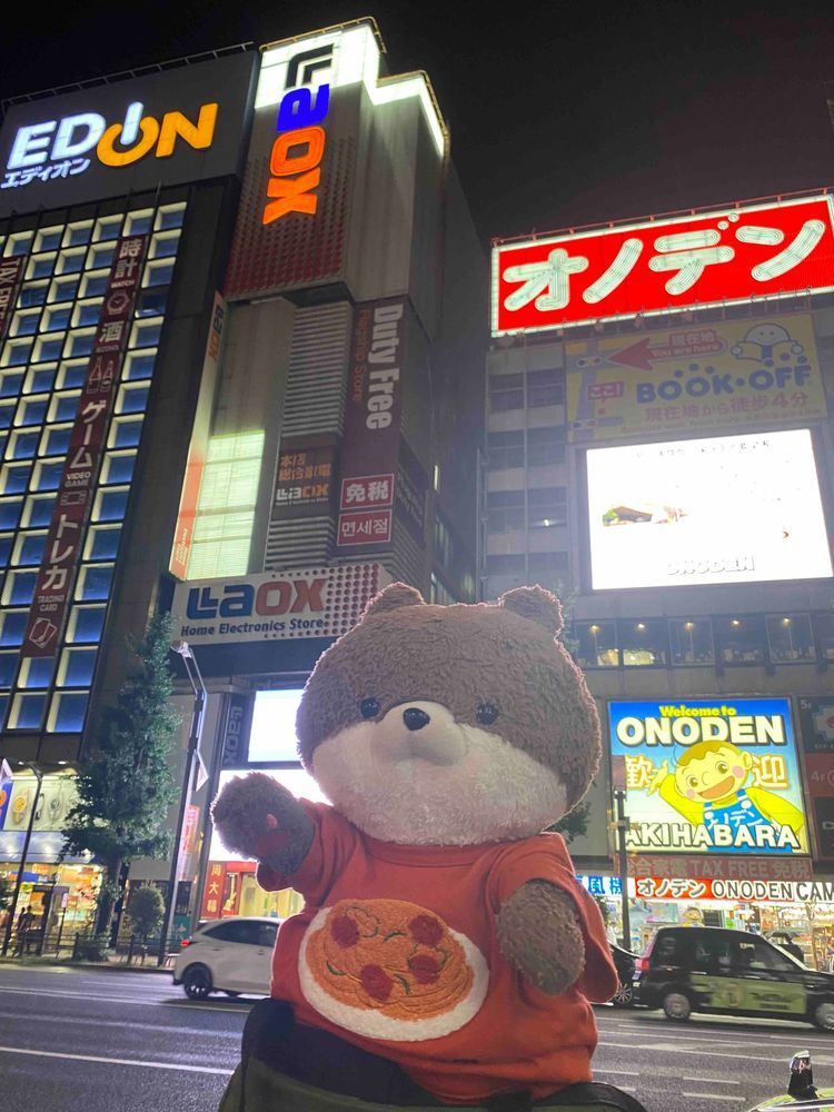 カワミちゃんだよ。おとうさんが新しいTシャツを買ってくれたよ❣️２枚目〜4枚目は東京の思い出だよ。４枚目、遠くに見えるのはスカイツリーだよ。