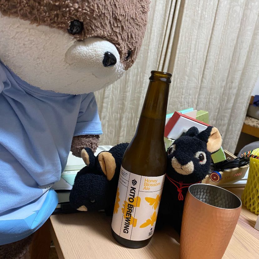 先週行った、奈良県吉野町の写真の続きだよ。一枚目の写真、カワミちゃんがどこにいるかわかるかな？実はこの神社の下がダム湖になってて、水位が低い時は昔沈んだ建物が見えるんだって。行った時は見えなかったけど…。最後の写真は地ビールを飲むカワミちゃんだよ。おいしかったよ🍺