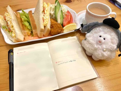コメダ珈琲の大きいサンドイッチ！🥪