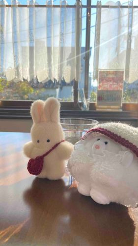 2人で黄昏ている____