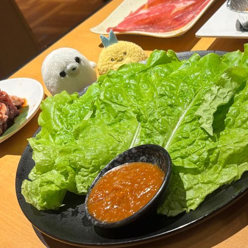 やきにくを、たべました。