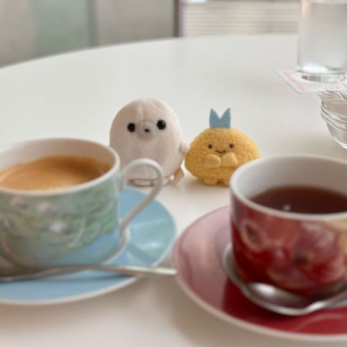 おちゃを、のみました。