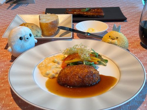かにころっけを、たべました。