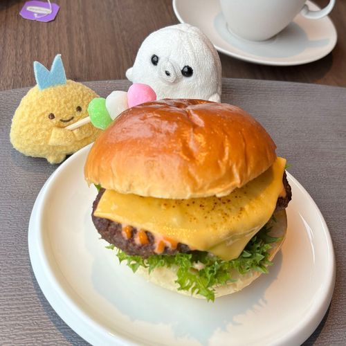 はんばーがーを、たべました。