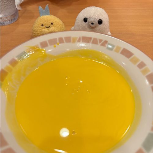 すーぷを、のみました。