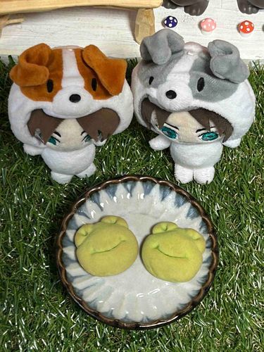 わんことかえるまんじゅう🐶🐶🐸🐸