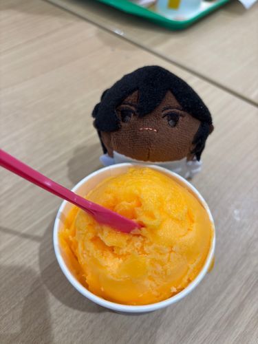 じゅなもち「ますたー、おれんじしゃーべっとをおもちしました」