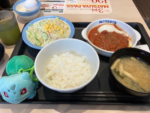 久しぶりに松屋へ
うまトマハンバーグ定食🍅
ガーリック🧄がきいててめっちゃ美味しかった