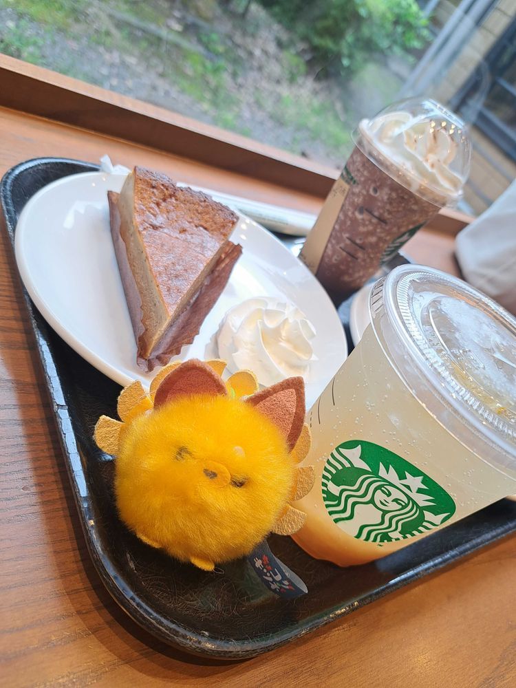 🦊「初めましてなのよ 燐は…月峯燐(つきみね りん)っていうの🌸 ネオン(生みの親)とお出かけした時の写真載せるのよ(੭ ᐕ)✨ ときどき燐はこうやってお勤め休んでネオンと神社から出て お茶したり…お出かけしたりするのよ 他の子達もいるんだけど また紹介できたら嬉しいのよ アニマルフレンズ探してるのよ✨🌸 」