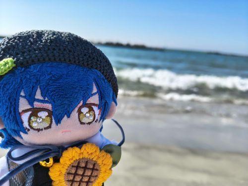 白い砂浜に駆け出したっすよぉ〜🎶🌊👣
夏っすねぇ〜😎🍹🌴