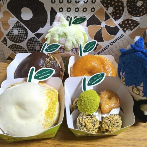 コラボドーナツだね✨🍩🍏
ぼくも青リンゴになるねっ🍏🌱⋆｡